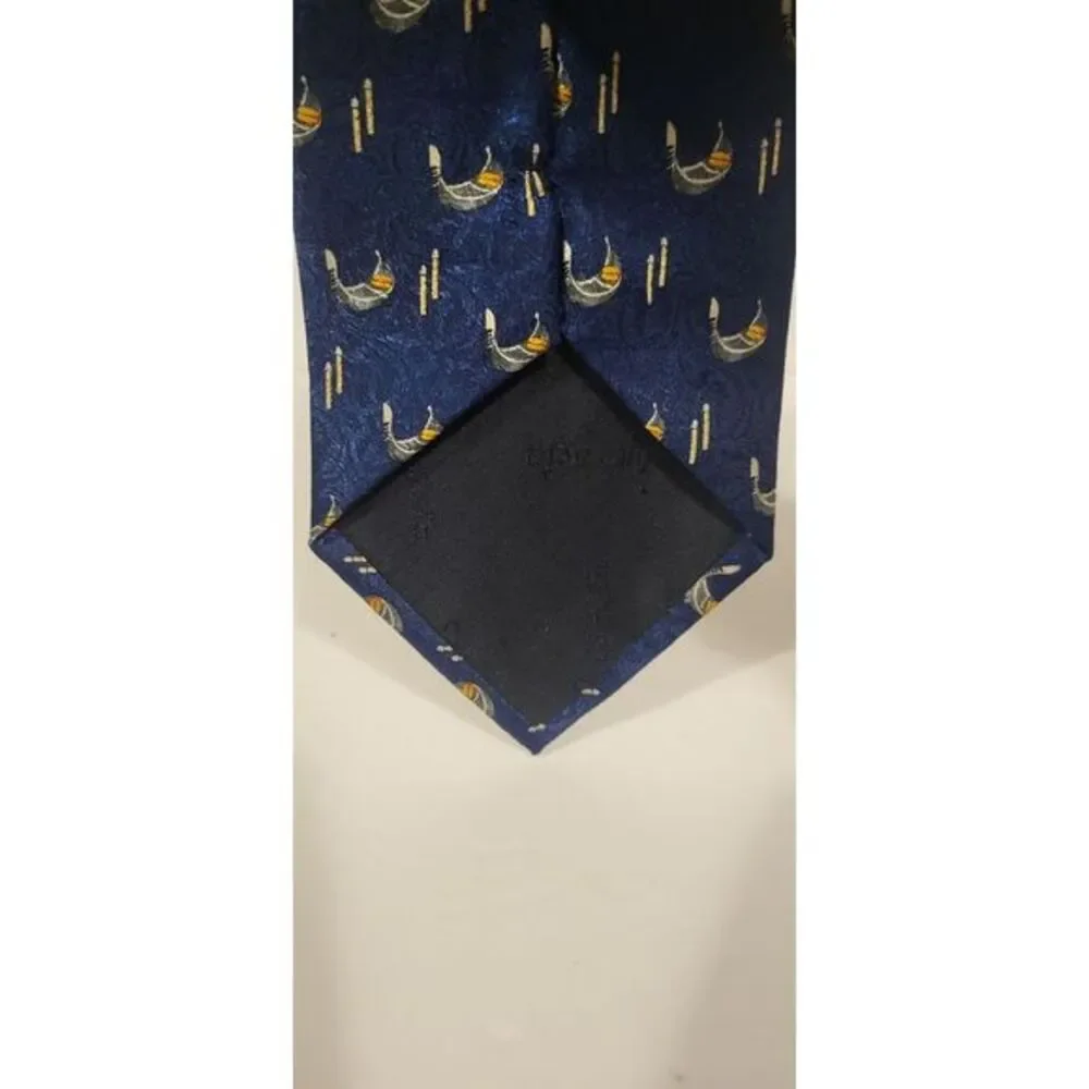 Venezia By Italy Lavoraxione‎ Antigianale Mens Neck Tie Gondola Boat.
